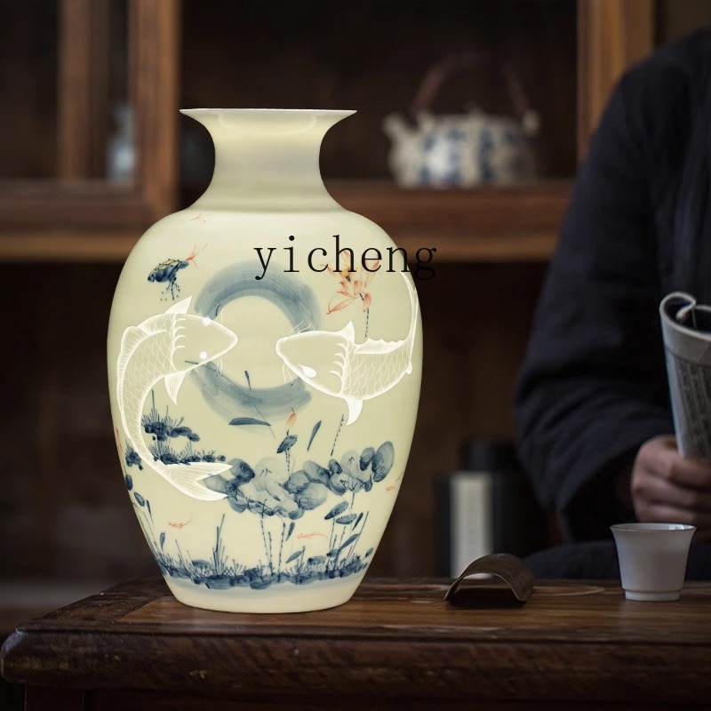 LSL Ceramic Vase Hand-painted  - Lighting Decor Company 리뷰 및 가격