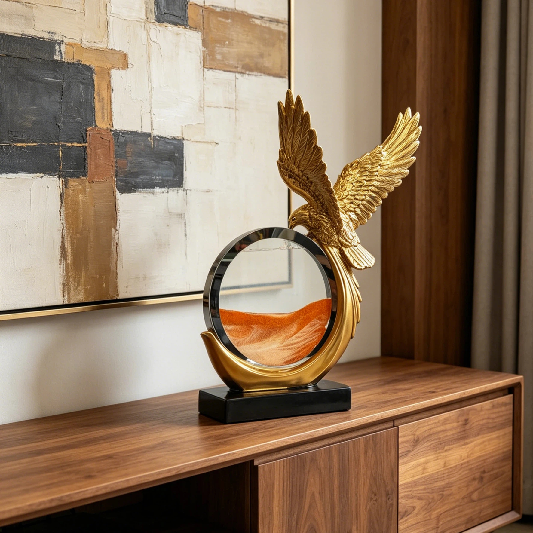 Golden Eagle Resin Statue with - Lighting Decor Company 리뷰 및 가격
