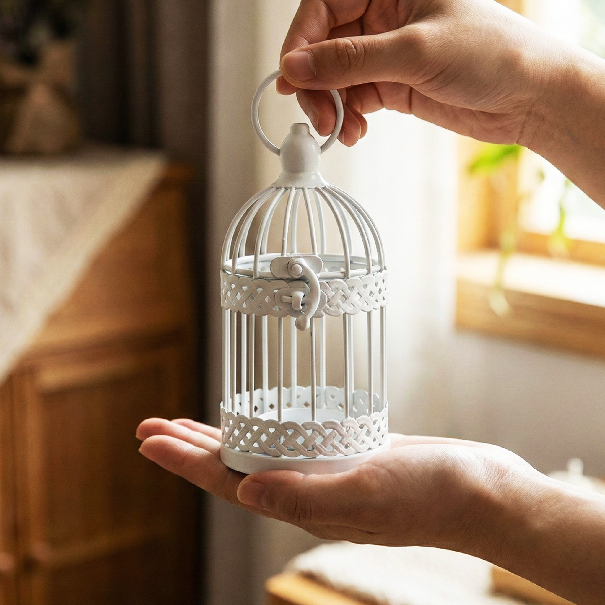 Set of 4 Decorative Bird Cage  - Candle Holder Set 리뷰 및 가격