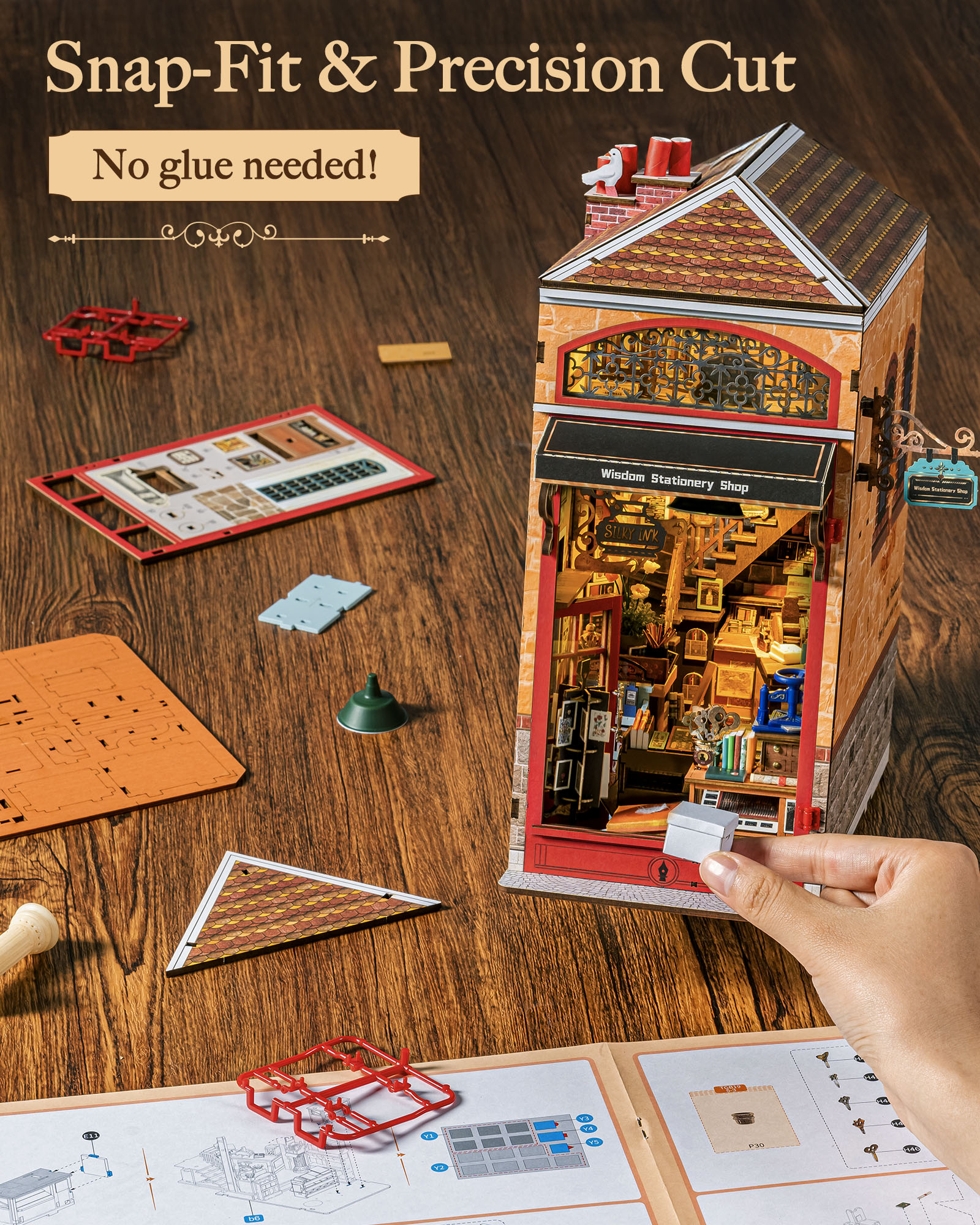 Rolife Wisdom Stationery Shop  - Lighting Decor For House 리뷰 및 가격
