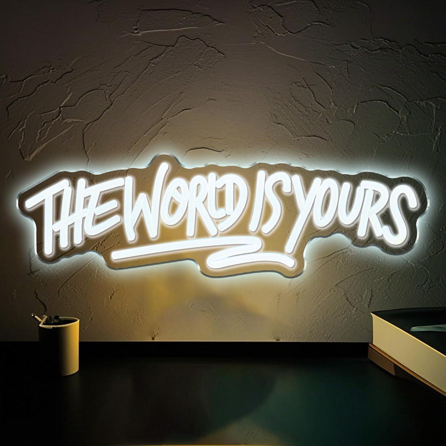 The World is Yours Neon Sign U - Lighting Decor Wedding 리뷰 및 가격