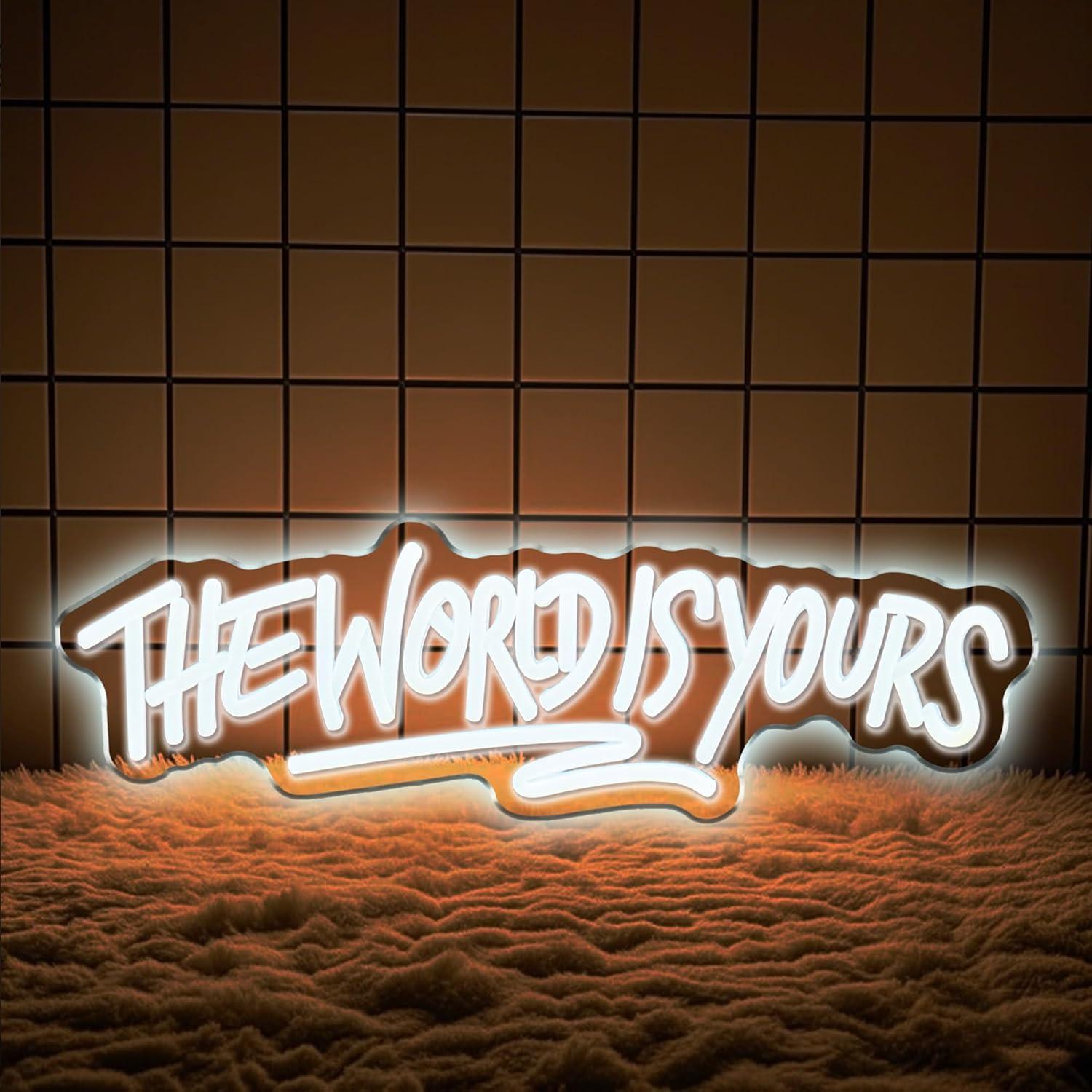 The World is Yours Neon Sign U - Lighting Decor Wedding 리뷰 및 가격