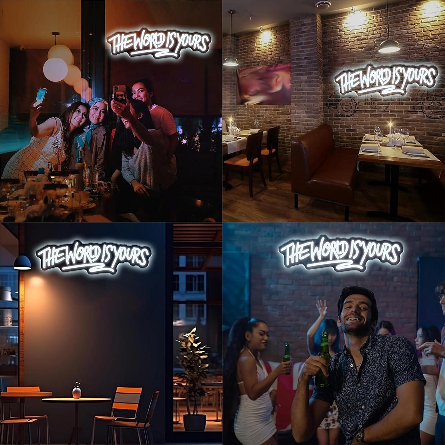 The World is Yours Neon Sign U - Lighting Decor Wedding 리뷰 및 가격