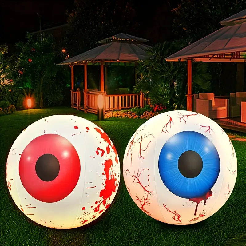 Halloween Inflatable Eyeballs  - Lighting Decor For House 리뷰 및 가격