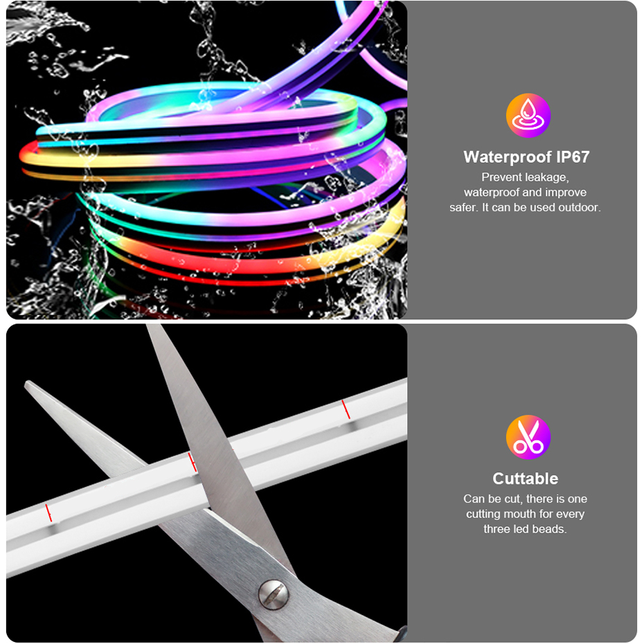 12V RGBIC Led Neon Strip 96LED - Decor Lighting Uk 리뷰 및 가격