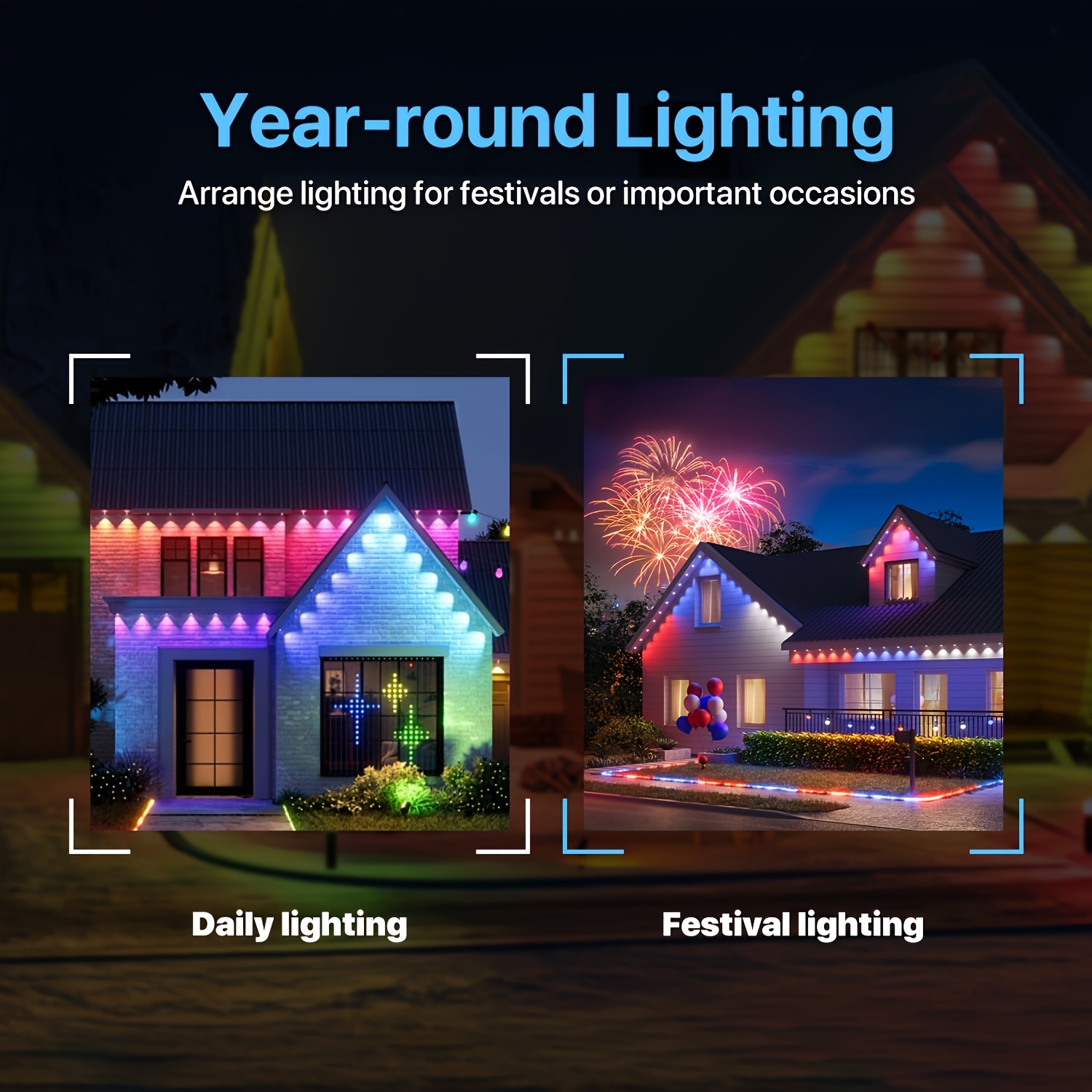 RGB+IC Smart Outdoor Eaves Lig - Lighting Decoration Outdoor 리뷰 및 가격