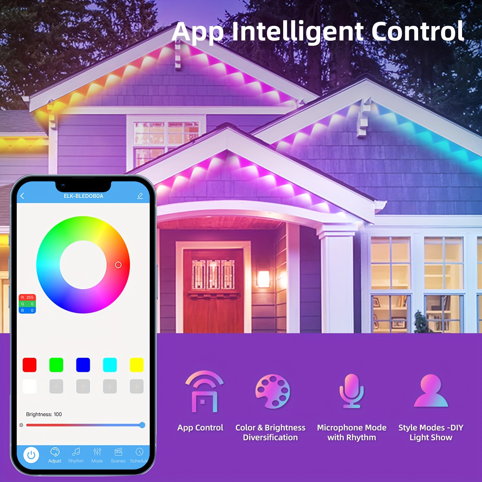 RGB+IC Smart Outdoor Eaves Lig - Lighting Decoration Outdoor 리뷰 및 가격
