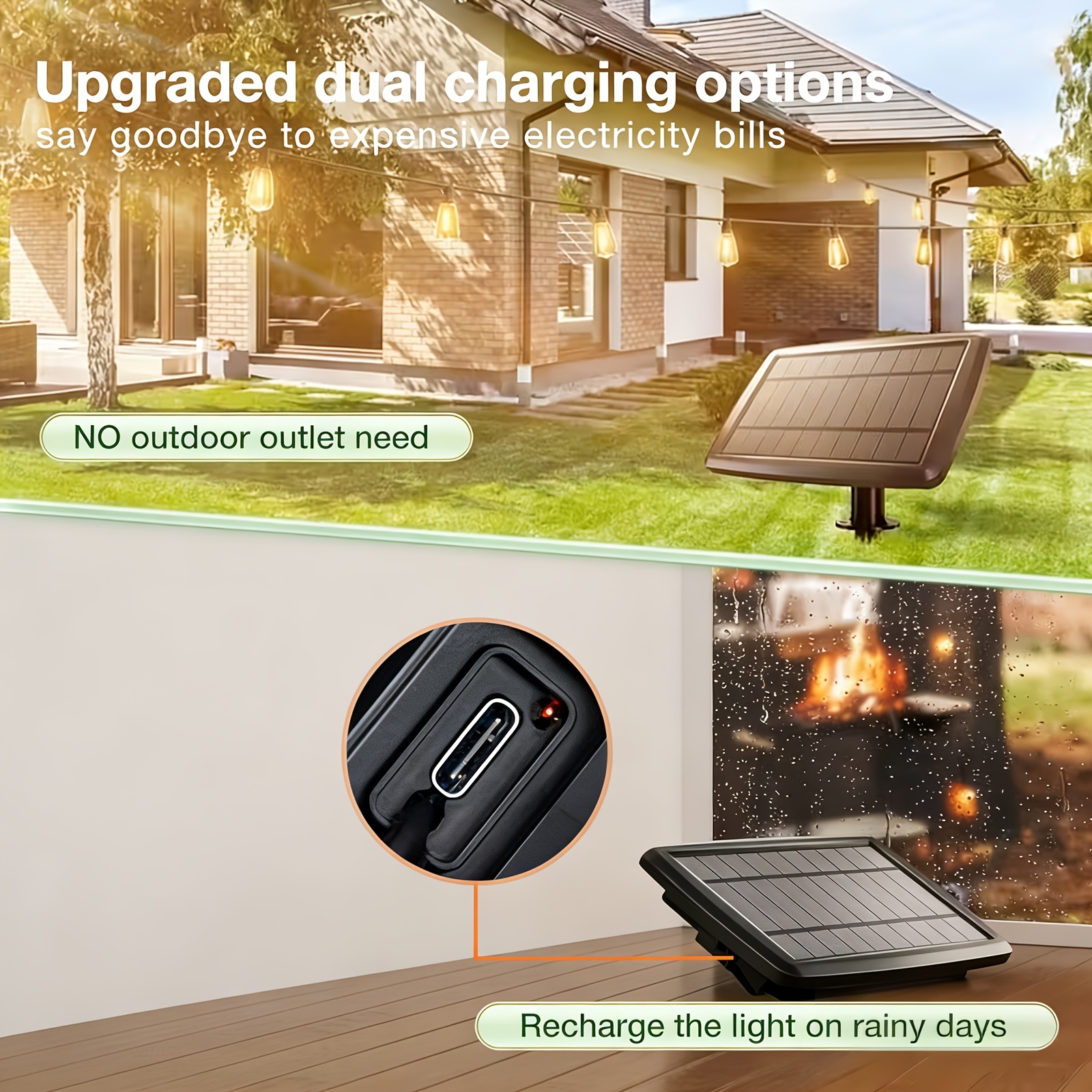 Solar Lights Outdoor, 100ft Pa - Lighting Christmas Decor 리뷰 및 가격