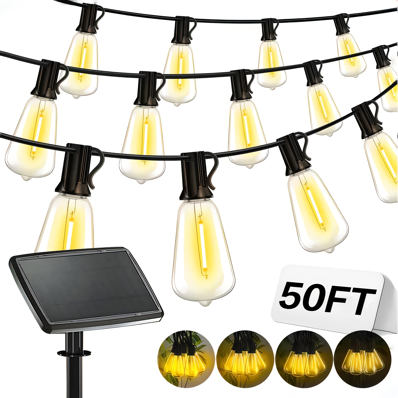 Solar Lights Outdoor, 100ft Pa - Lighting Christmas Decor 리뷰 및 가격