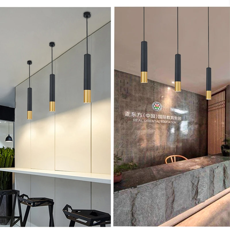 Modern LED Long Tube Pendant L - Lighting Decor Company 리뷰 및 가격