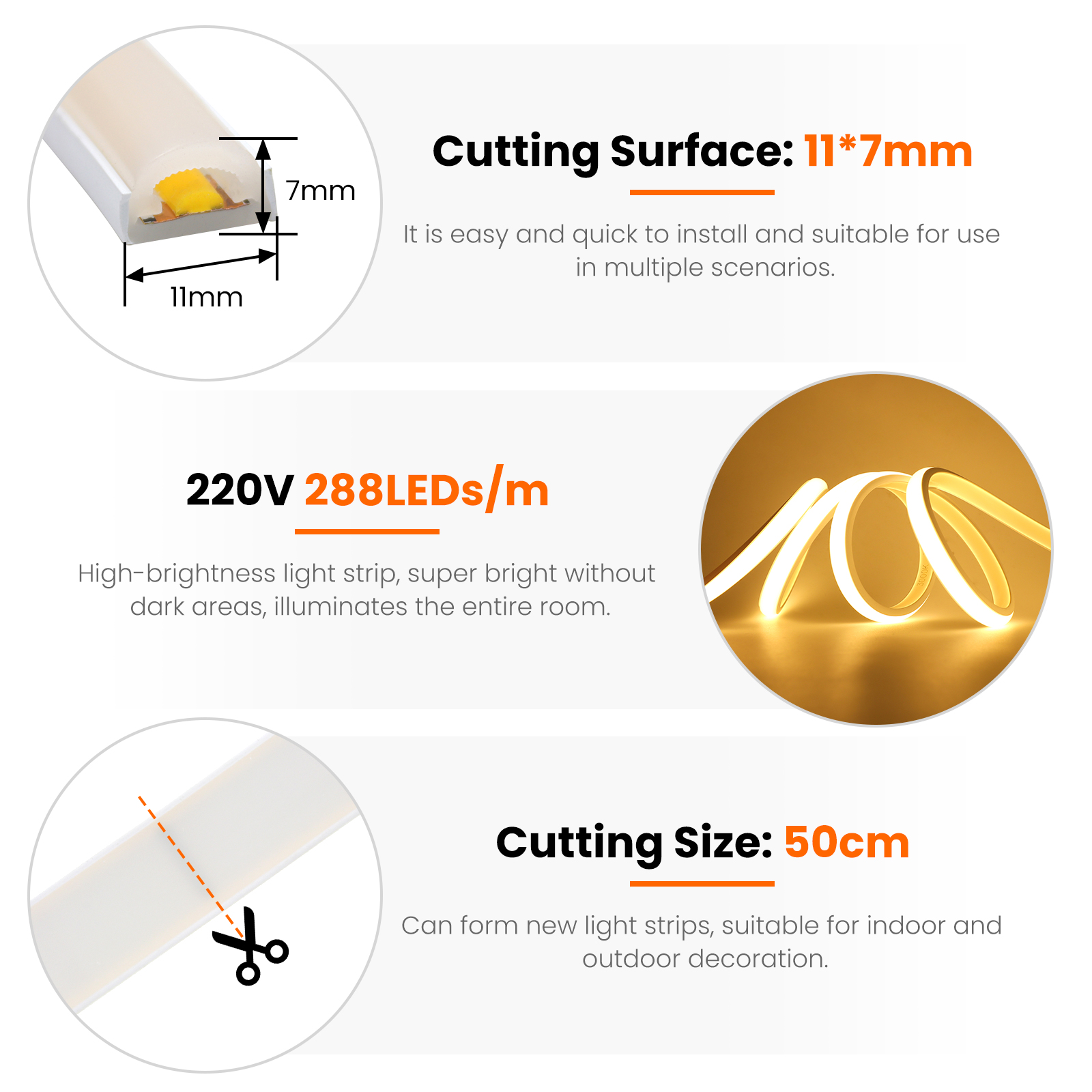 COB LED Strip 220V Dimmable EU - Decor Lighting Uk 리뷰 및 가격