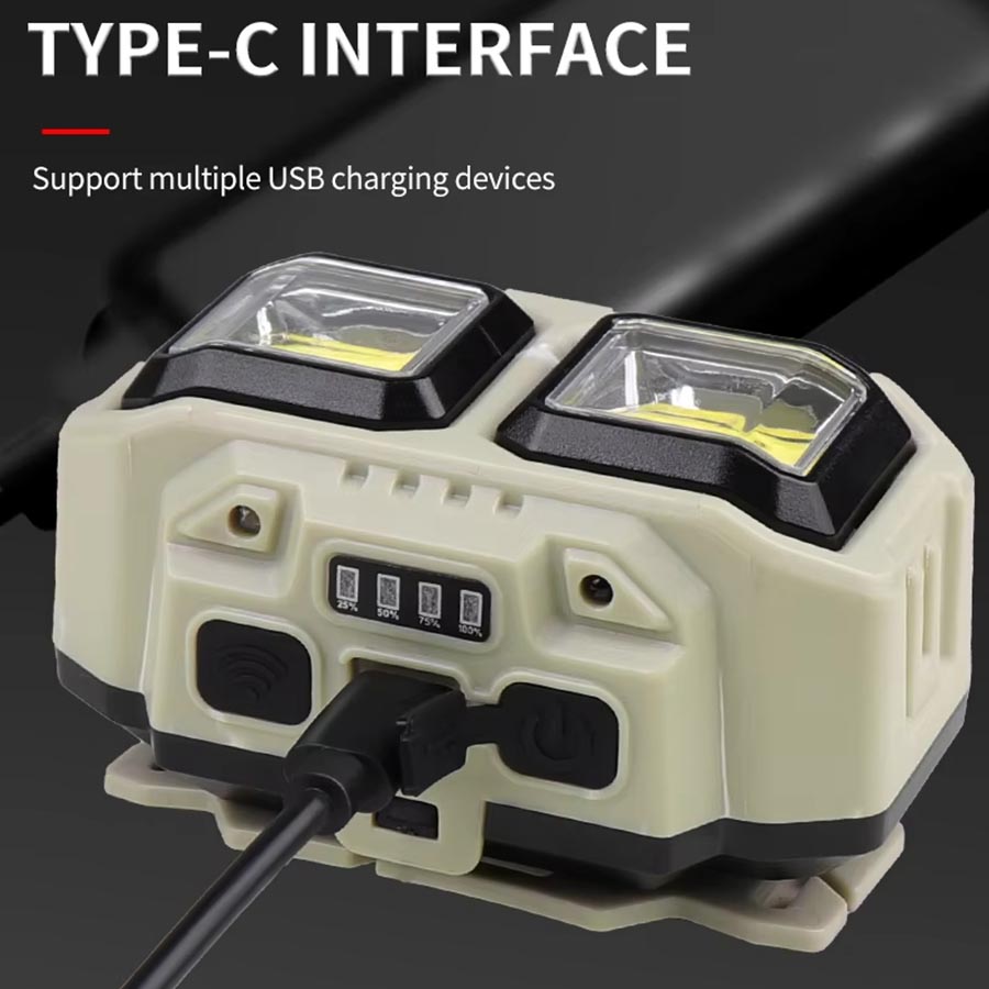 COB LED Headlamp Rechargeable  - Lighting Christmas Decor 리뷰 및 가격