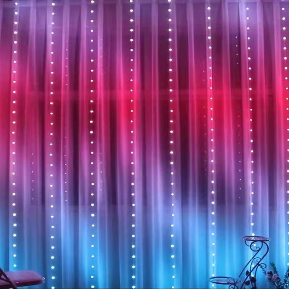3M RGB Smart LED Curtain Light - Lighting Decor Wedding 리뷰 및 가격