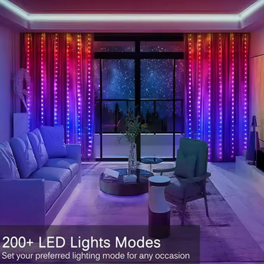 3M RGB Smart LED Curtain Light - Lighting Decor Wedding 리뷰 및 가격