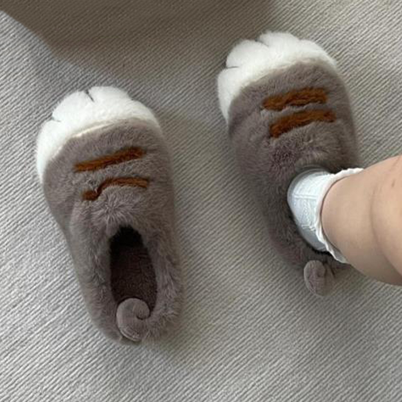 Fun fluffy cats feet slippers  - Lighting Christmas Decor 리뷰 및 가격