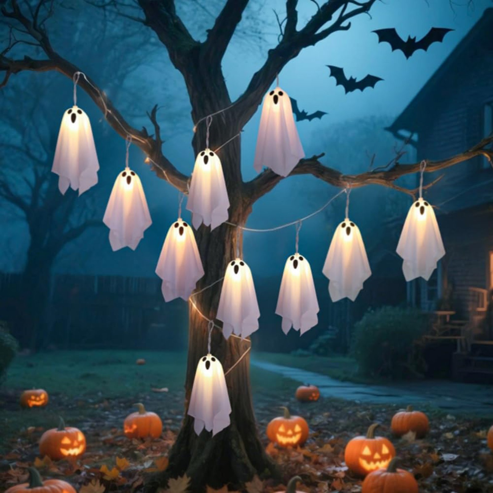 Haunted House Decor Halloween  - Lighting Decor For House 리뷰 및 가격