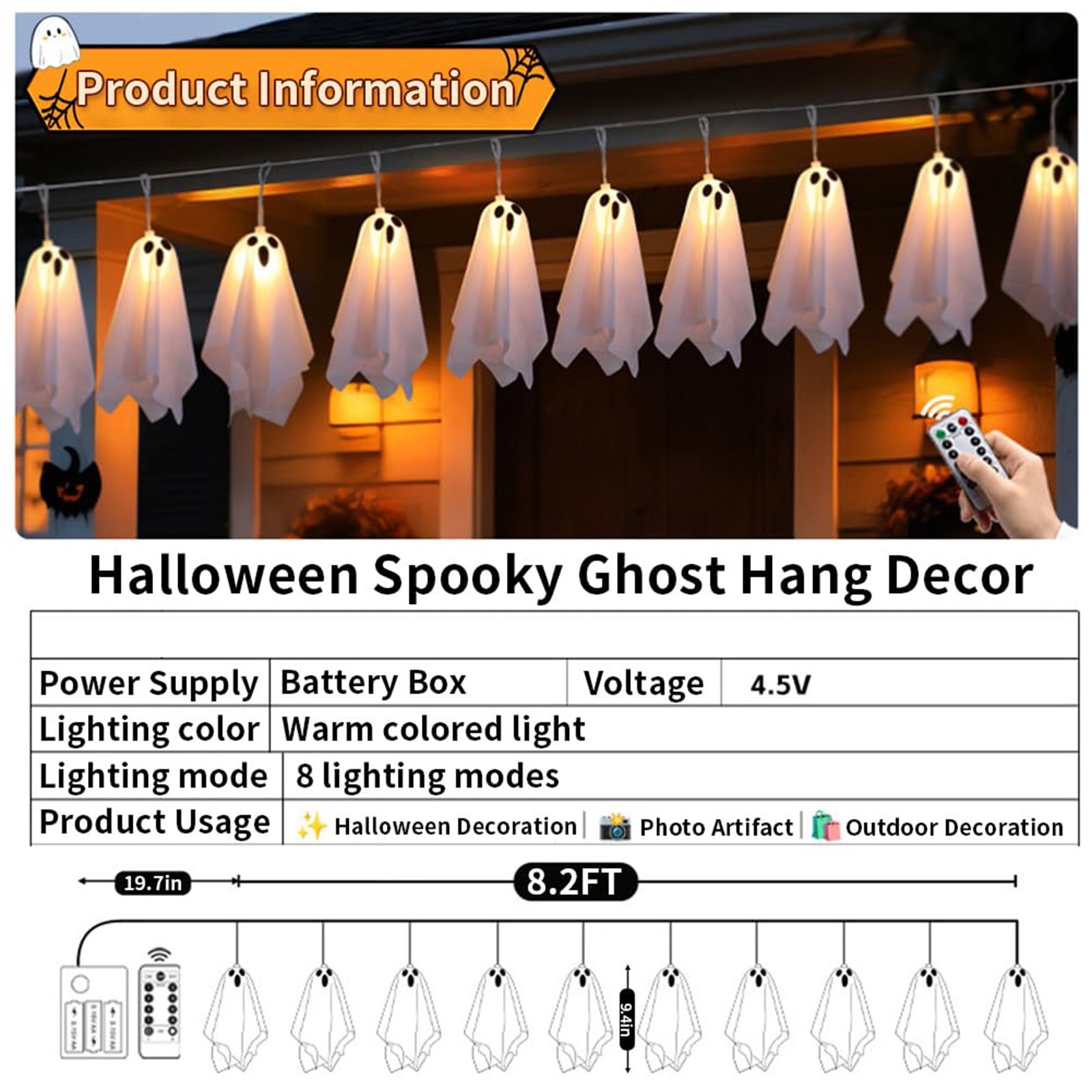 Haunted House Decor Halloween  - Lighting Decor For House 리뷰 및 가격