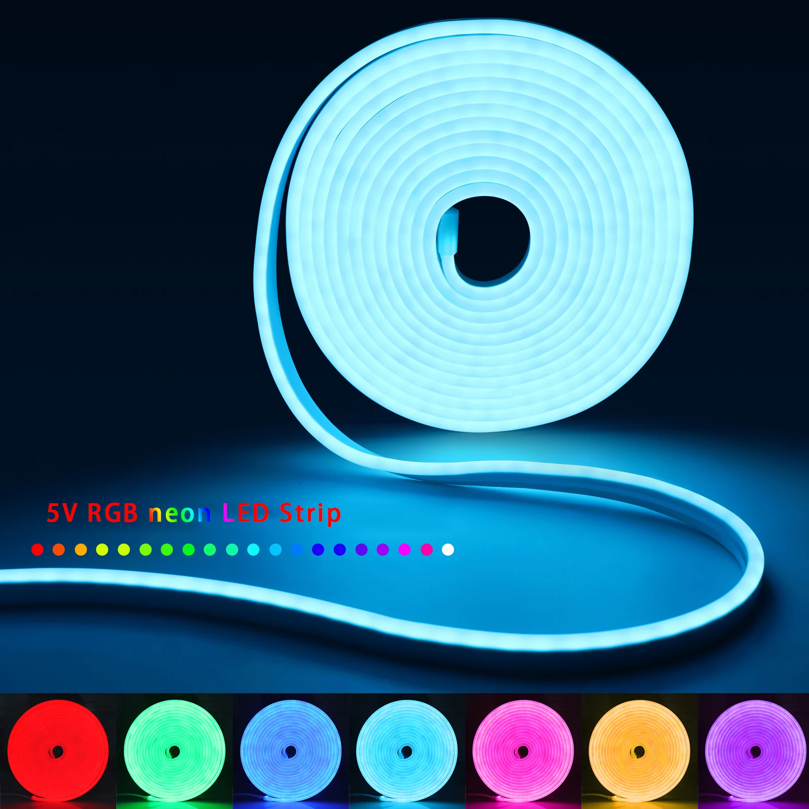1-5m RGB LED Neon Strip Light  - Lighting Decor Home 리뷰 및 가격