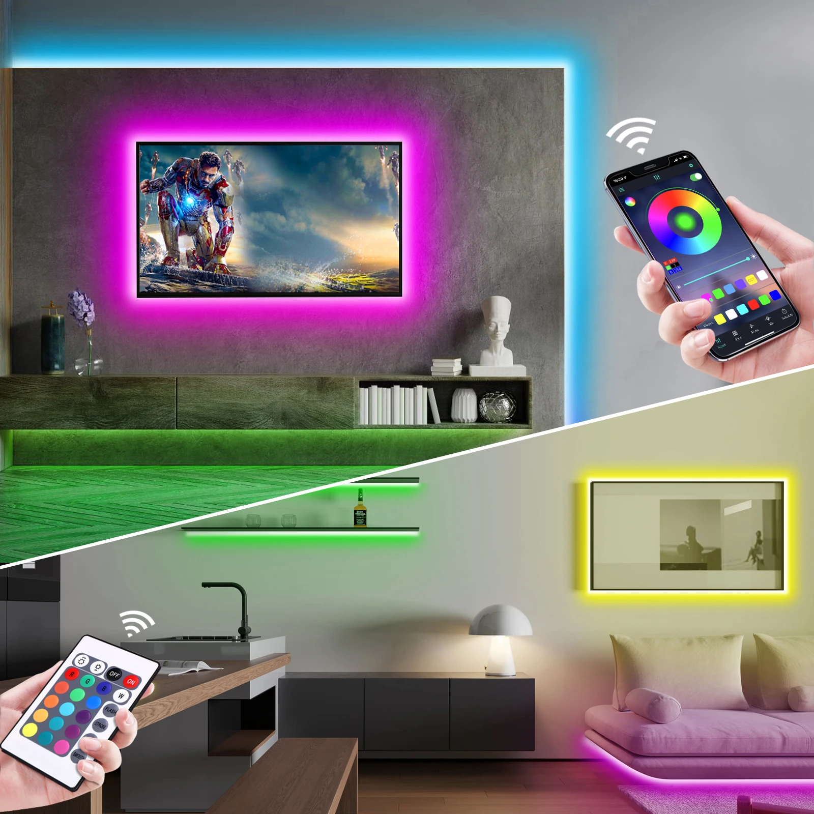 1-5m RGB LED Neon Strip Light  - Lighting Decor Home 리뷰 및 가격